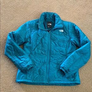 The North Face teal coat